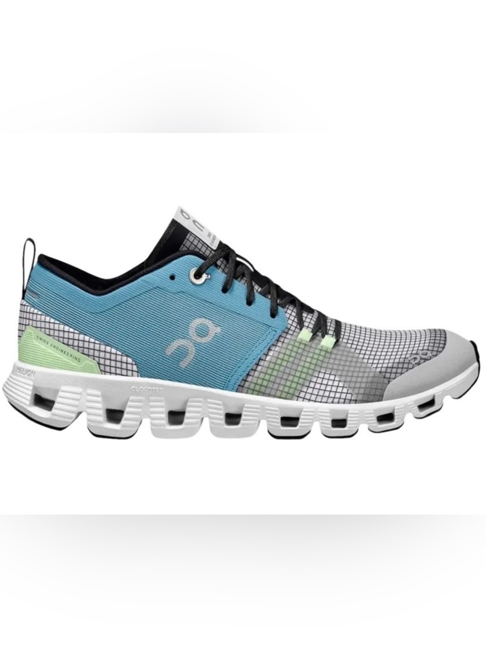 On Running Cloud X Shift Women Sz 7.5 Niagara White Blue Running Shoes Sneaker